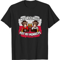T-shirt pour hommes Not My Circus Not My Monkeys en noir — T-shirts pour hommes