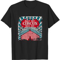 T-shirt Not My Circus Not My Monkeys pour hommes en noir — T-shirts pour hommes