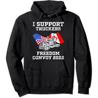 Canadian Trucker Support Freedom Convoy 2022 Pullover Hoodie
