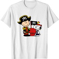 Charlie Brown and Snoopy Pirate T-Shirt for Men