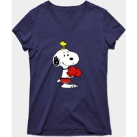 Snoopy Boxing T-Shirt for Men in Black