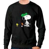 Snoopy Golf Unisex Sweatshirts in Black