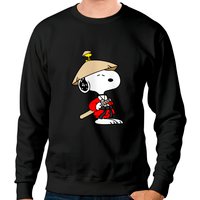 Snoopy Samurai - Chandail Unisexe à Col Rond — Sweats à capuche pour hommes
