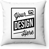 Coussins Décoratifs Personnalisés - Couverture Seulement - Blanc — Coussins décoratifs