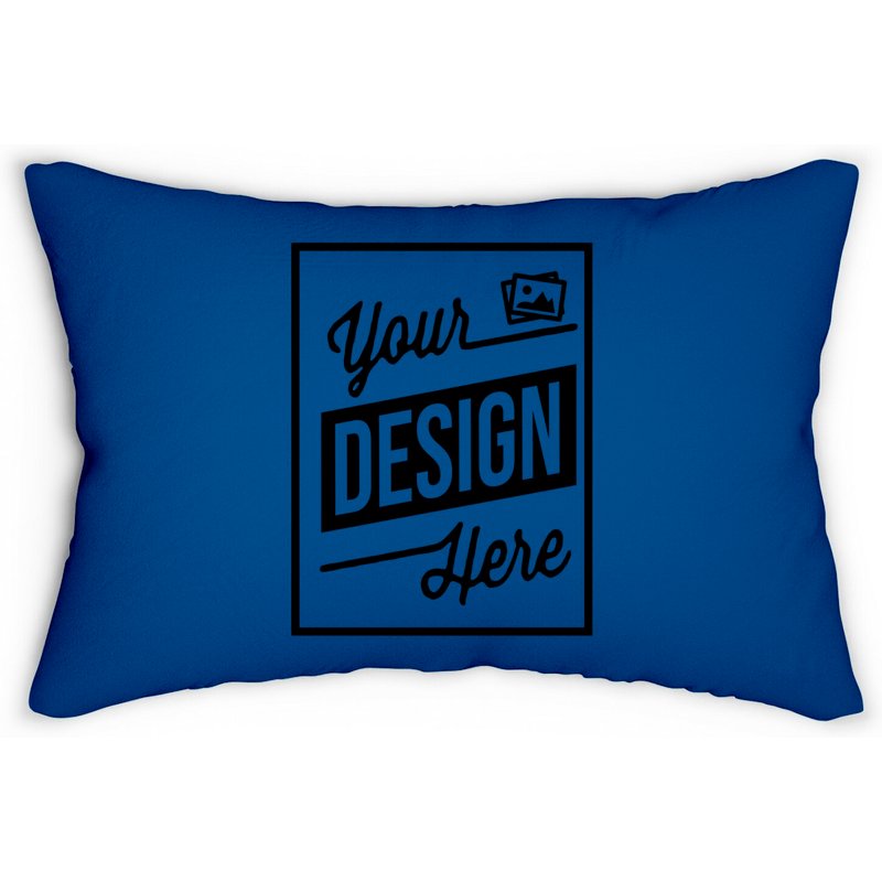 Coussins Lombaires Personnalisés en Bleu Royal — Coussins décoratifs