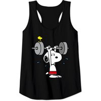 Snoopy Working Out Men's Tank Top - Black