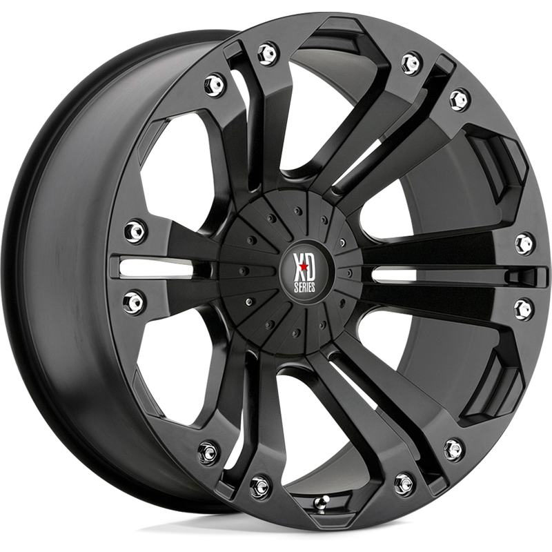 Roues XD Series XD778 Monster Noir Mat 18x9 5x114.3 35 Offset — Roues et jantes