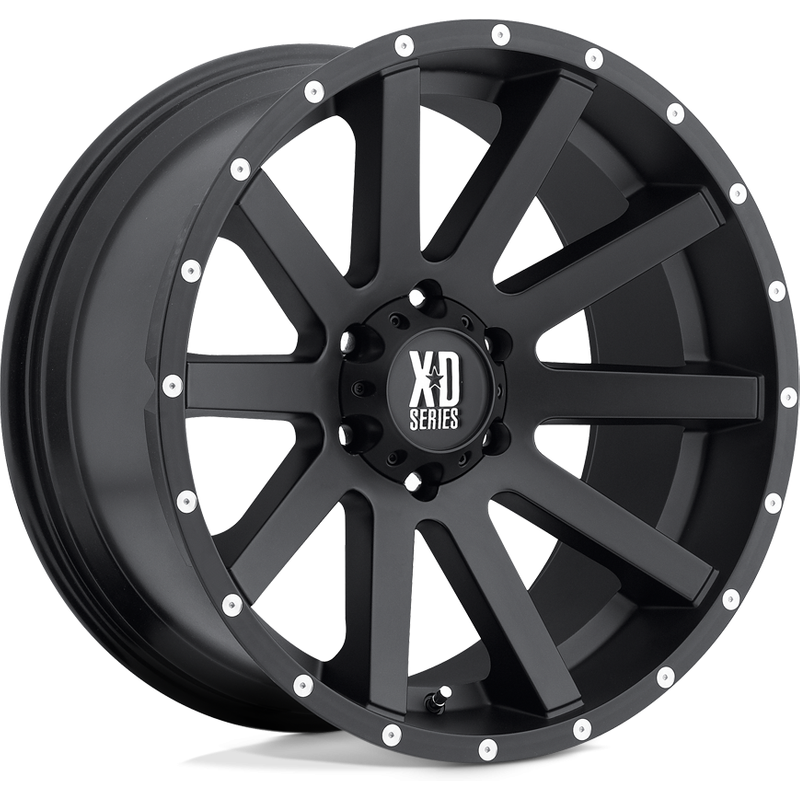 XD Series XD818 Heist Satin Black 16x8 Wheels with 6x114.3 Bolt Pattern — Wheels & Rims