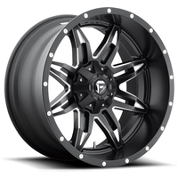 Roues Fuel D567 Lethal Black Milled - 17x9 - 5x114.3 -12 Offset — Roues et jantes