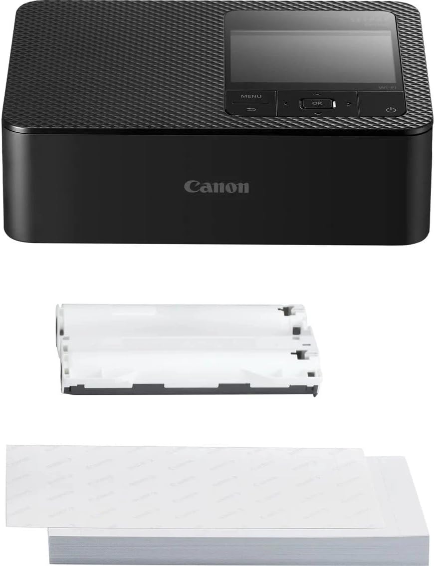 Imprimante Photo Mobile Canon Selphy Cp1500 avec Ensemble de Papier — Imprimante photo