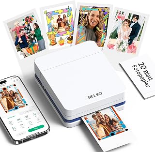 Nelko PP01 Color Mini Portable Photo Printer for iOS & Android