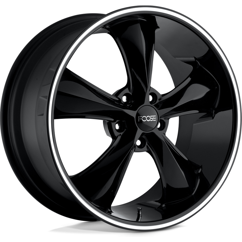 Foose F104 Legend Gloss Black Milled Wheels - 18x8.5 - 5x120 — Wheels & Rims