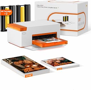Liene M110 4x6'' Photo Printer with 80 Sheets and Bluetooth