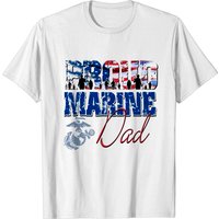 Proud Marine Dad T-Shirt for Men