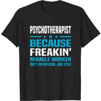 Psychotherapist T-Shirt for Men in Black