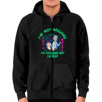 Hoodie zippé Snuggles le chien de Rick And Morty pour homme — Sweats à capuche pour hommes