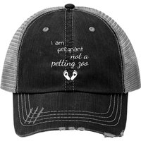 Chapeau Trucker Femme Je Suis Enceinte Pas Un Zoo Pour Animaux — Casquette de baseball