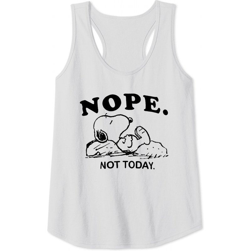 Débardeur Snoopy Nope Not Today pour hommes - Gris foncé — T-shirts pour hommes