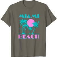 T-shirts pour hommes Miami Beach au style des années 70 et 80 — T-shirts pour hommes