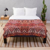 Couverture avec art marocain au style boho farmhouse