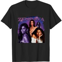 T-shirts Vintage Zendaya pour Hommes en Noir — T-shirts pour hommes