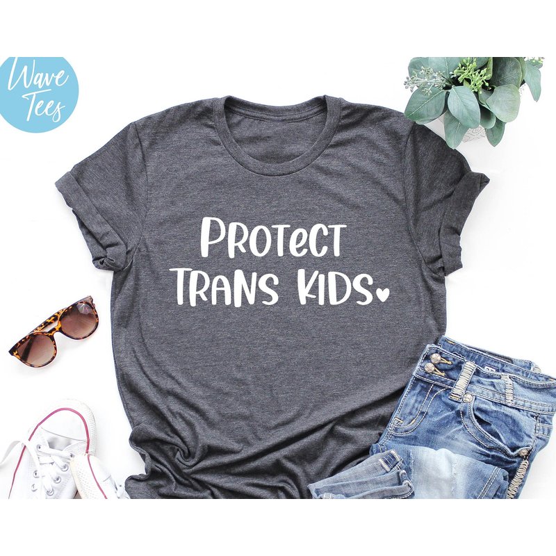 Trans Pride T-Shirt for Men - Protect Trans Kids — Mens T Shirts