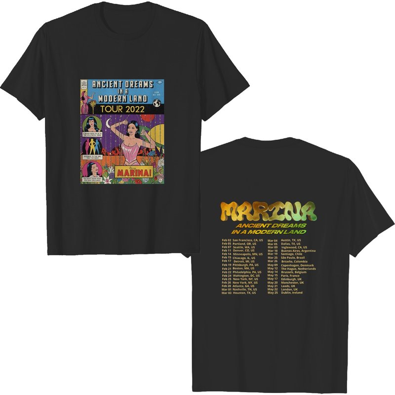 T-shirt pour hommes Marina And The Diamonds Ancient Dreams Tour 2022 — T-shirts pour hommes
