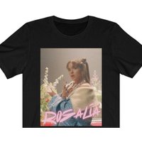 T-shirt Rosalia Music pour hommes en noir