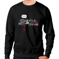 Jesus Superheros Christian Sweatshirt - Unisex Black