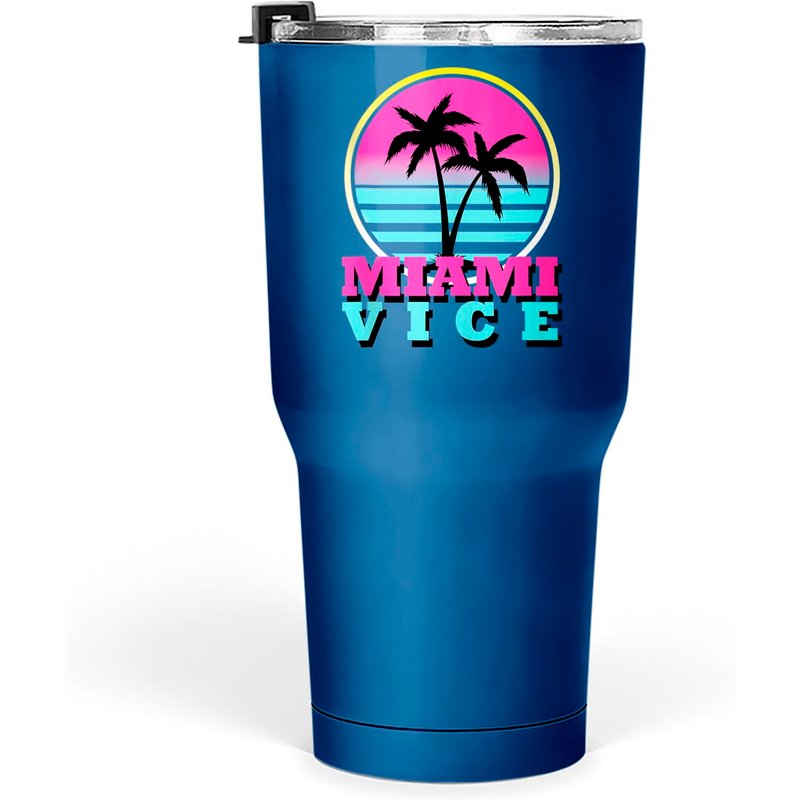Gobelets pour hommes Miami 30 oz - Palm Love Vice — Tasses et gobelets