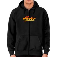 Hoodie zippé Alva Skateboard Logo pour unisexe en noir — Sweats à capuche pour hommes