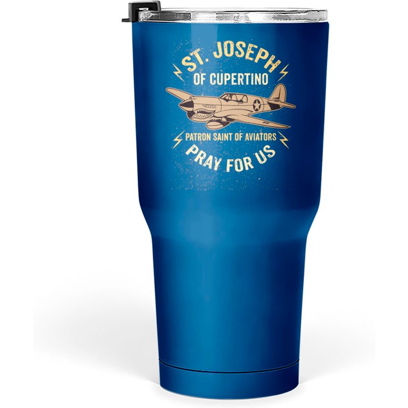 Gobelet Avia de Saint Joseph de Cupertino, Saint Patron des Pilotes 30 Oz — Tasses et gobelets