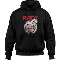 Hoodies Unisex Noirs Popeye Y'am — Sweats à capuche pour hommes