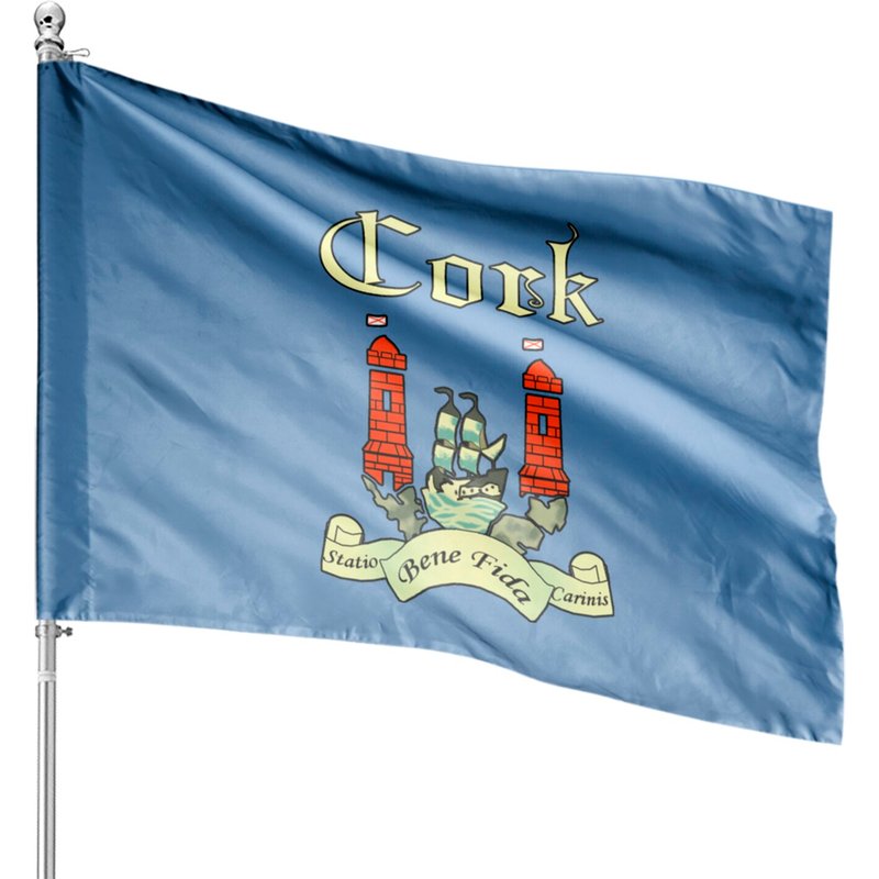 Cork County Ireland Irish Seal Shield House Flags — Decorative Flags