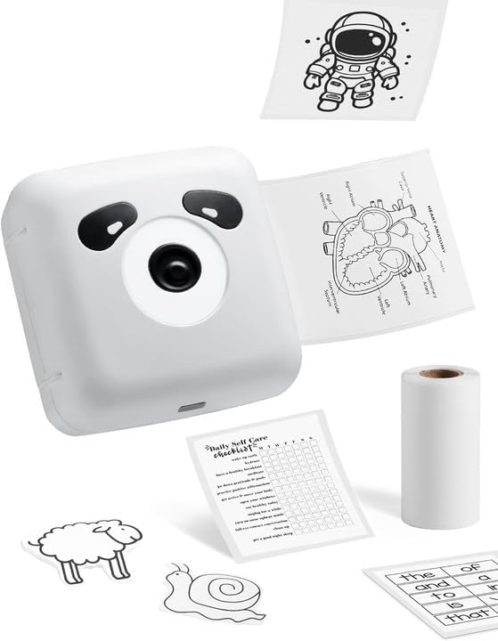 Imprimante Mini OFFNOVA, Imprimante à Autocollants Sans Encre, 300DPI — Imprimante photo