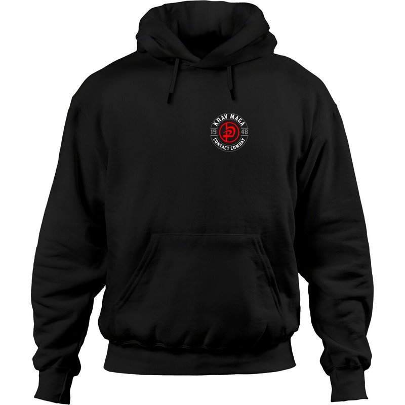 Hoodies Unisex avec Logo Hébreu Krav Maga Old School — Sweats à capuche pour hommes