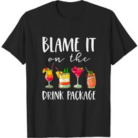 T-shirt Cruise Gifts Blame It On The Drink Package pour hommes — T-shirts pour hommes