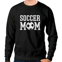 Sweatshirt Unisex Noir Soccer Mama