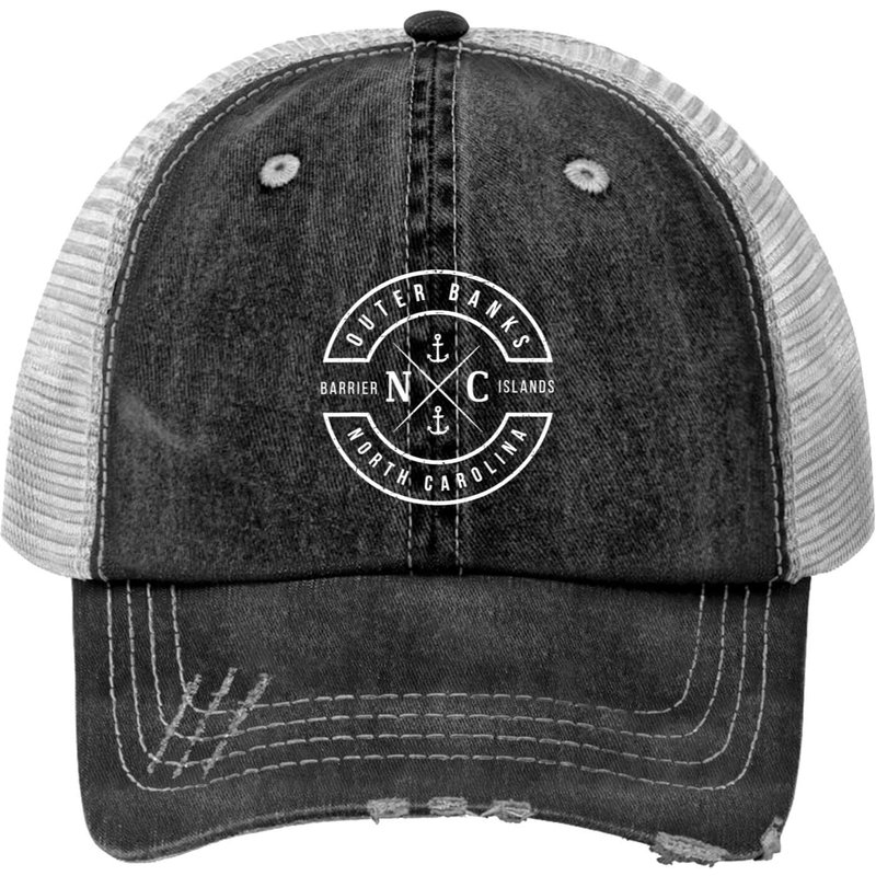 Casquette Trucker Obx NC Écusson Souvenir