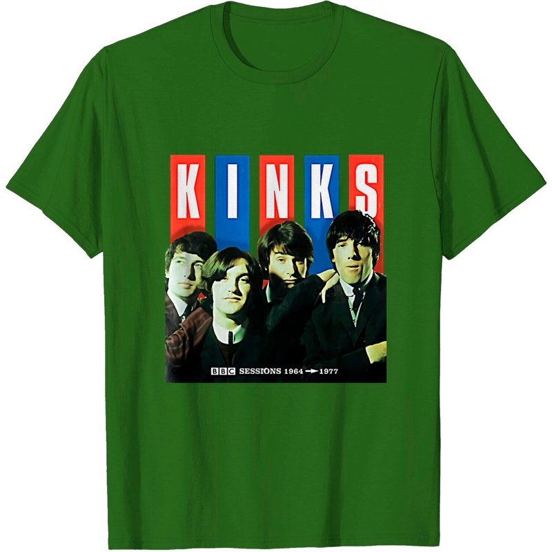 T-shirt pour hommes The Kinks Band en noir — T-shirts pour hommes