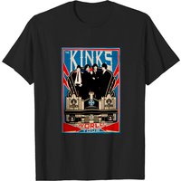 T-shirt essentiel de tournée mondiale de The Kinks pour hommes