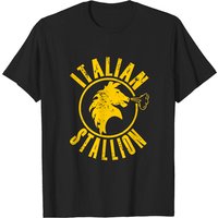 T-shirt Rocky Distressed Yellow Italian Stallion pour hommes — T-shirts pour hommes
