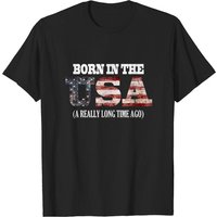 T-shirt d'anniversaire amusant Born in the USA pour hommes — T-shirts pour hommes