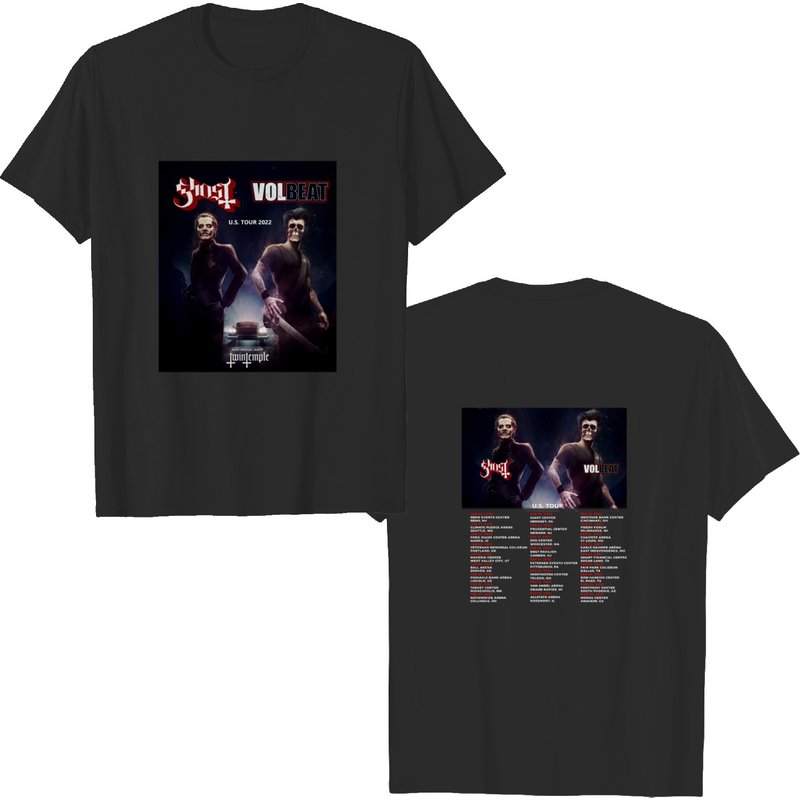 T-shirt pour hommes Tour 2022 Ghost avec Volbeat — T-shirts pour hommes