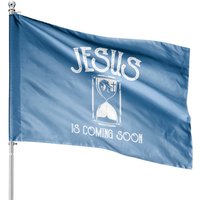 Drapeaux de Maison Chrétiens : Jésus Arrive Bientôt — Drapeaux décoratifs