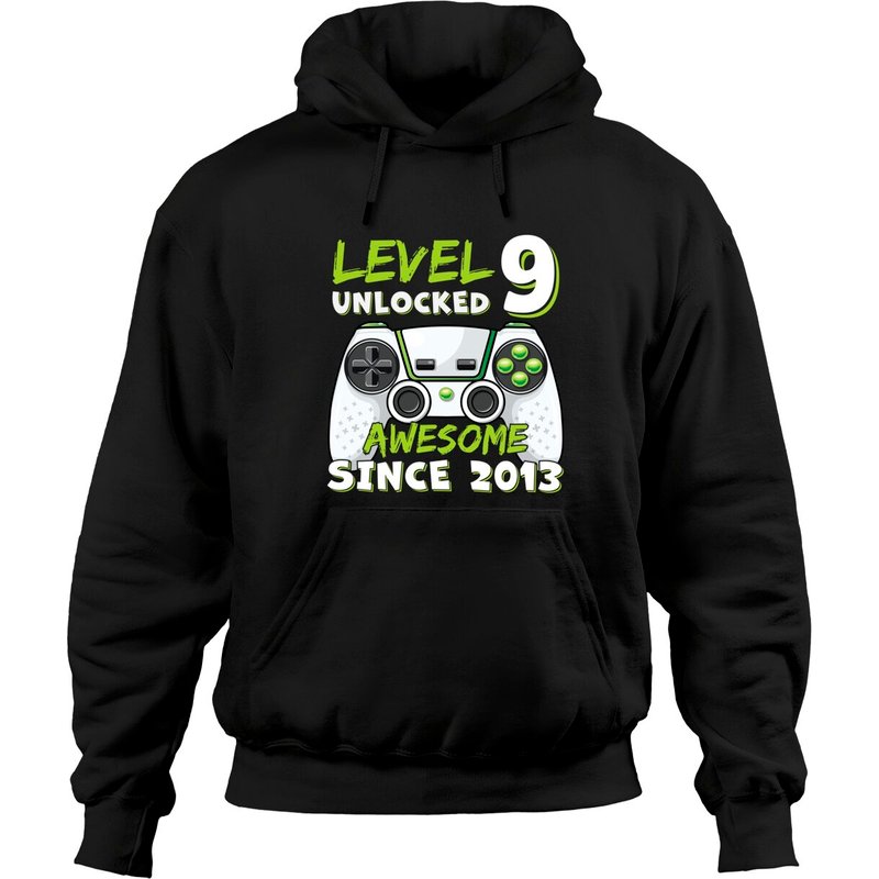 Hoodies Gamer Nine Bday pour garçons de 9 ans — Sweats à capuche pour hommes