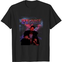 T-shirt pour hommes 21 Savage en noir — T-shirts pour hommes