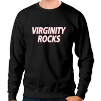 Virginity Rocks Heather Unisex Sweatshirt