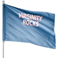 Virginity Rocks Heather House Flag