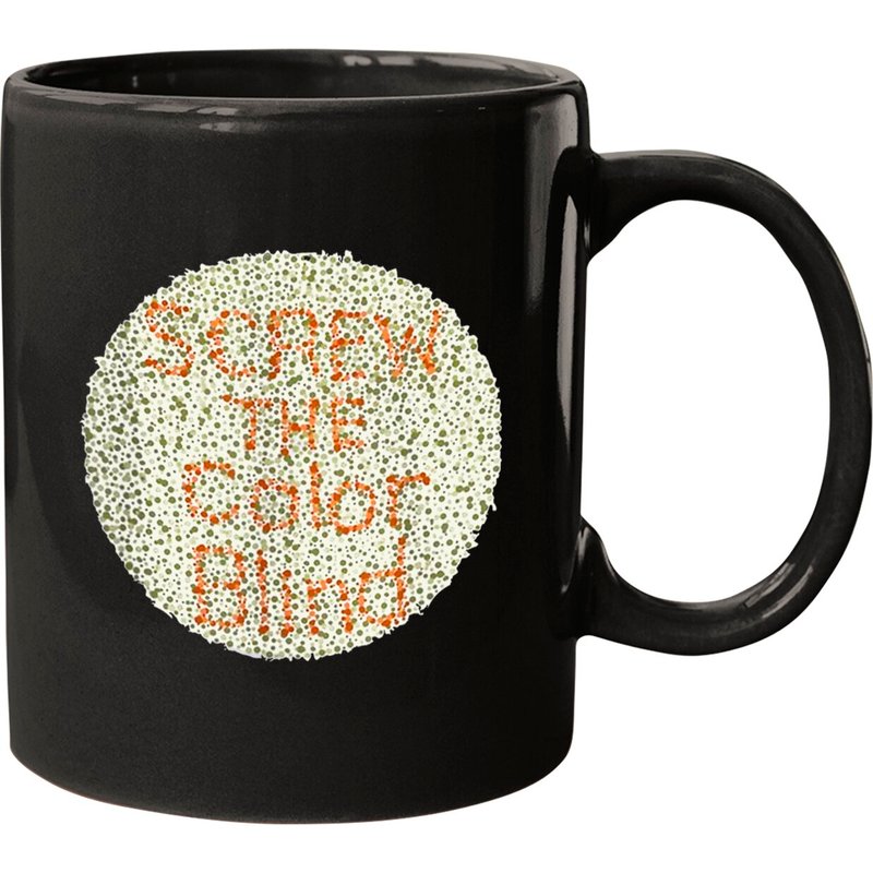 Mugs Circle Dot Screw The Color Blind — Tasses et gobelets